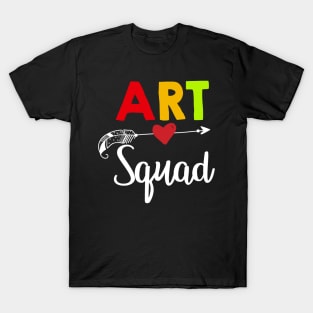 Art Squad Teacher Back To School T-Shirt